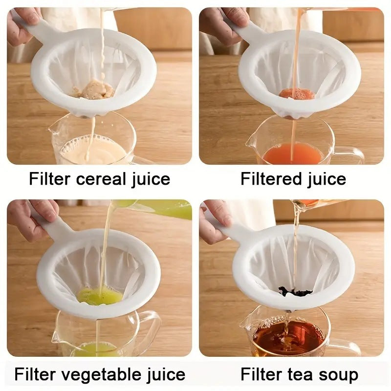 soy milk filter for home ultra-fine juice filter separator filter slag kitchen colander filter spoon
