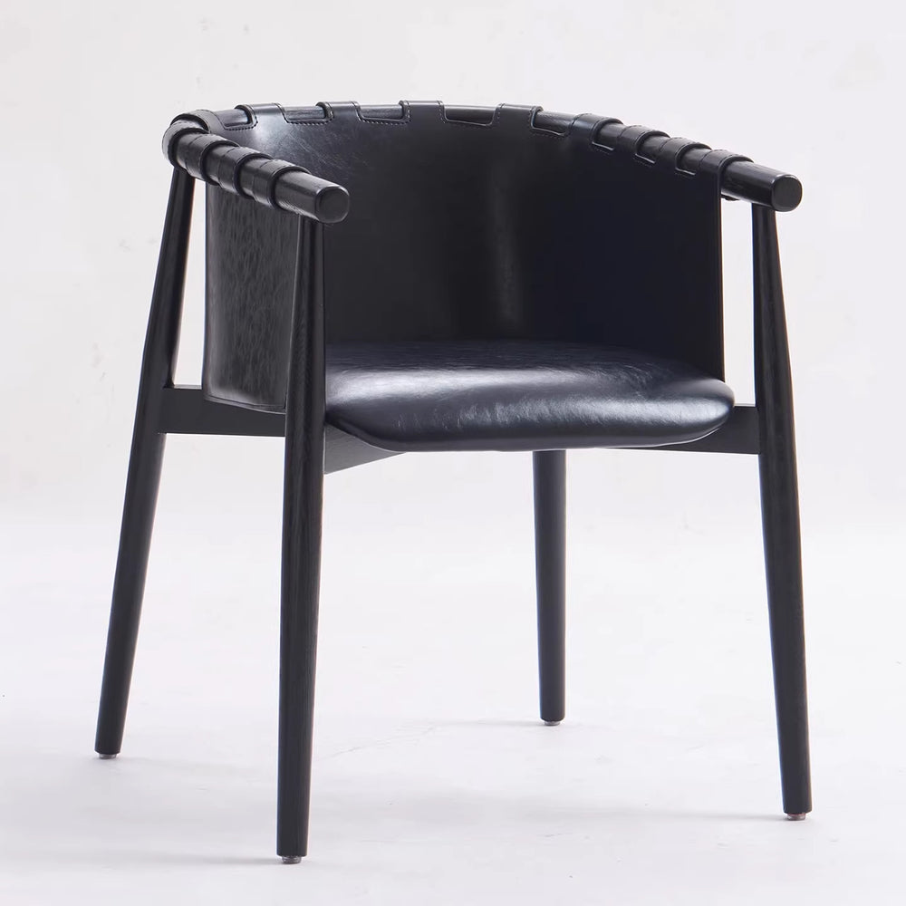 Scandinavian solid wood dining chair for home restaurant backrest chair chair modern casualaccessible luxury hotel chair saddle chair