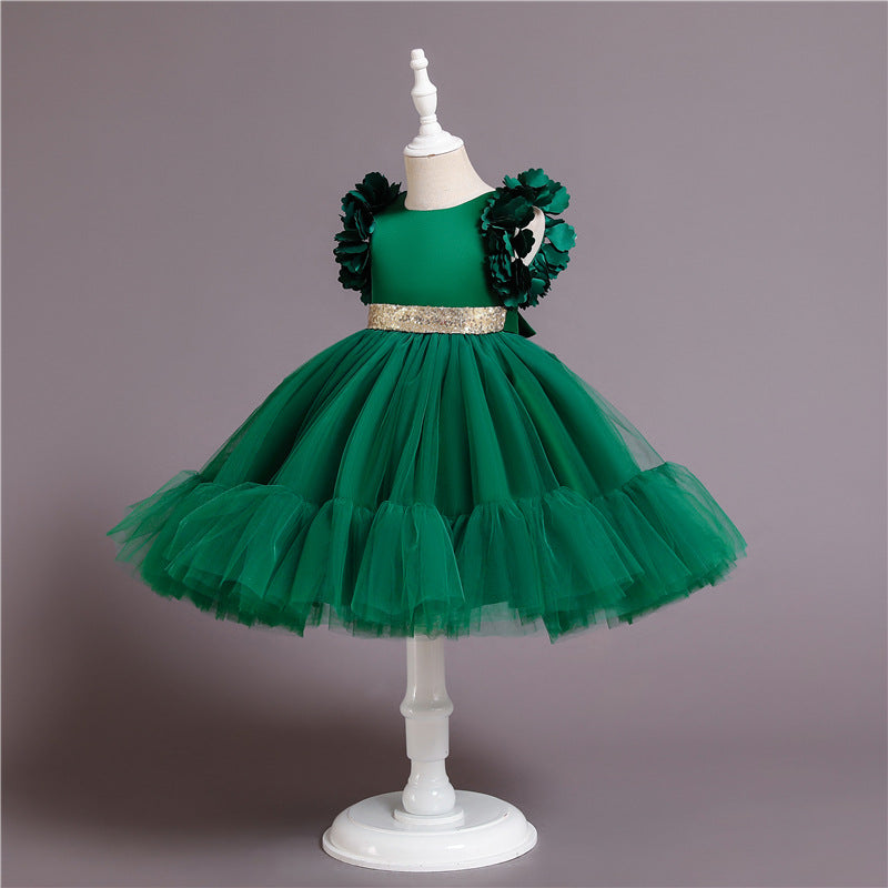 Ebay   girls' princess tutu dress, korean style children's wedding dress, cross-border kids' formal wear