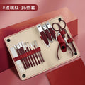 Multifunctional 16-piece set-rose red