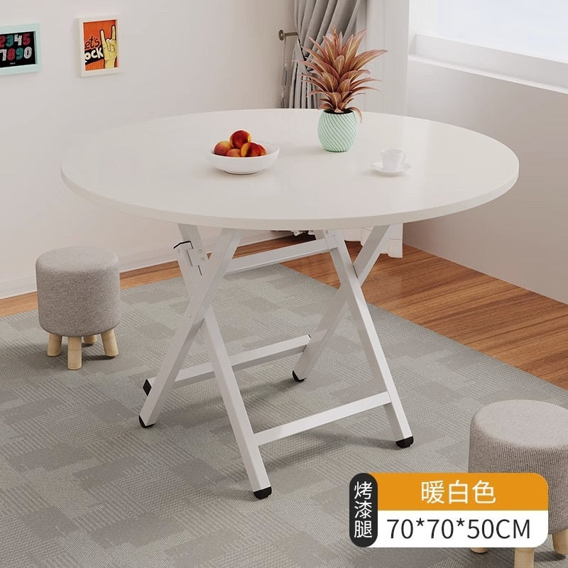 Simple foldable small square dining table for home study rental house dormitory small apartment portable dining table casual
