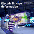 new product mechanical linkage deformation energy gathering ring electric water gun cool light large capacity fully automatic continuous fire