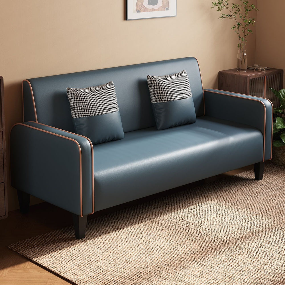 Accessible luxury fabric sofa apartment small apartment living room sofa no-wash technical cloth double three-person simple small sofa wood