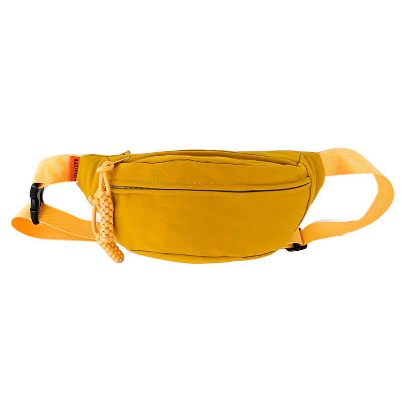Sports fanny pack men's outdoor fishing anti-splashing fitness running mobile phone storage bag women's commuting travel messenger breast bag