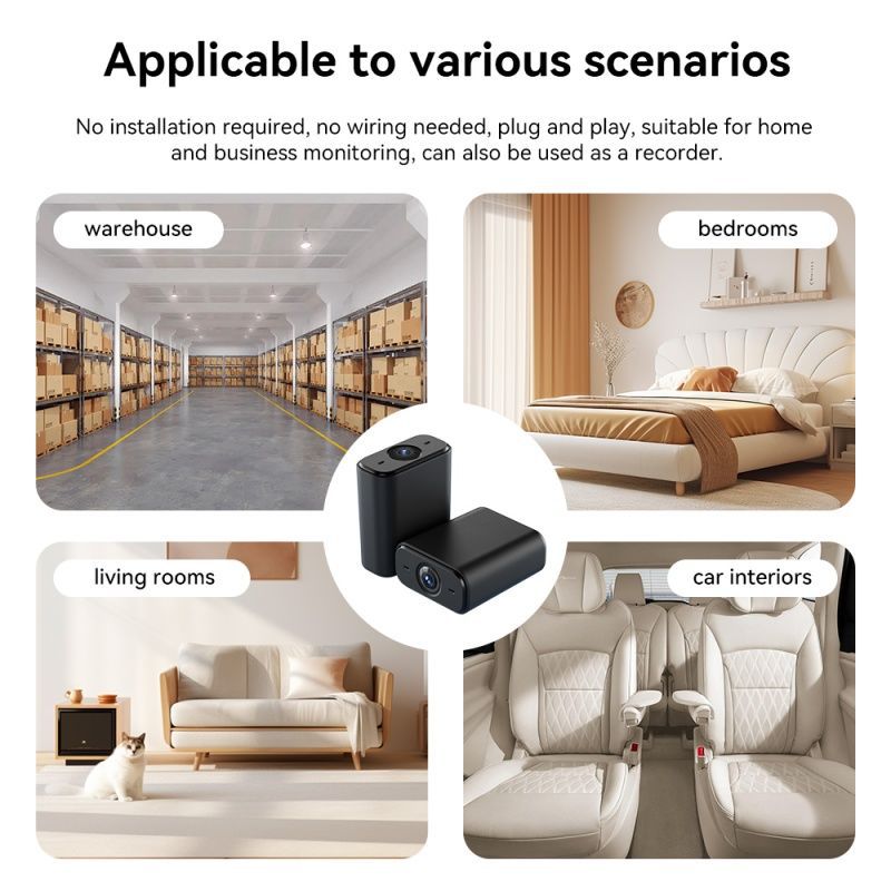 New wifi wireless security camera for home use - ultra-long standby, remote mobile viewing, no power or network required, hd night vision
