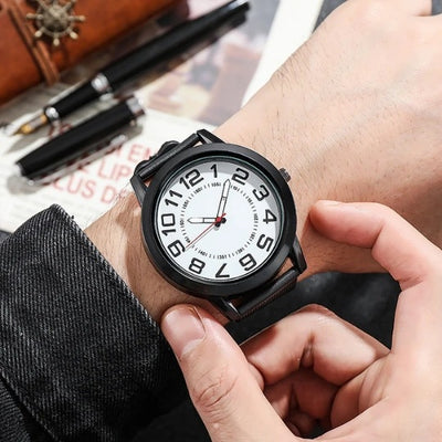 New arrival quartz watch for export, stylish men's mesh strap watch, business wristwatch, sports series, ready stock, wholesale one piece