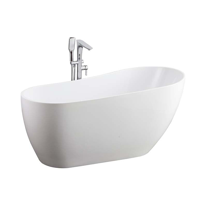 Sannora bathroom size apartment hotel acrylic boat-shaped thin edge adult independent bathtub 1.5-1 meters
