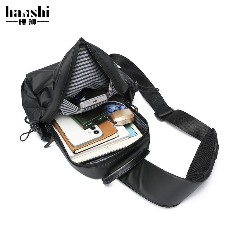 Cross-border new breast bag simple trendy cool wear-resistant shoulder bag leisure travel portable commuter messenger bag large capacity