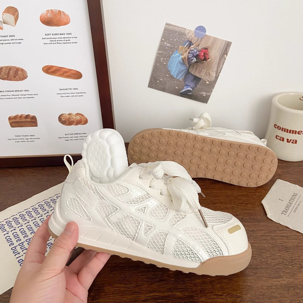 Ugly cute transparent white shoes women's german training 2025 summernew arrivalchicniche style design thin style forrest gump sports sneakers