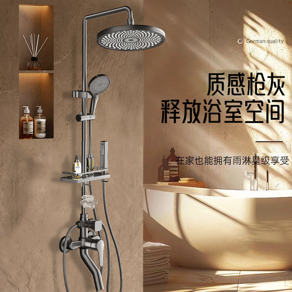 Bathroom Shower Shower Set Household Bathroom Bath Rain Bath Bath Flower Sunscreen Full Copper Supercharged Shower