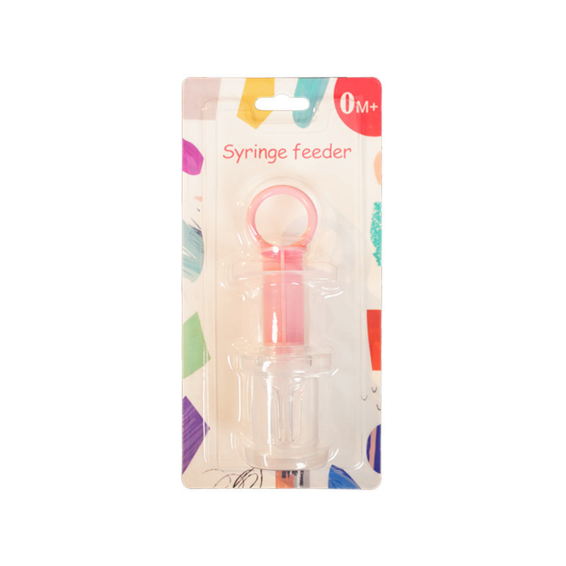 English card-mounted silicone medicine feeder, baby syringe feeder, liquid inlet on both sides, anti-choking milk nozzle, medicine feeder, liquid feeder