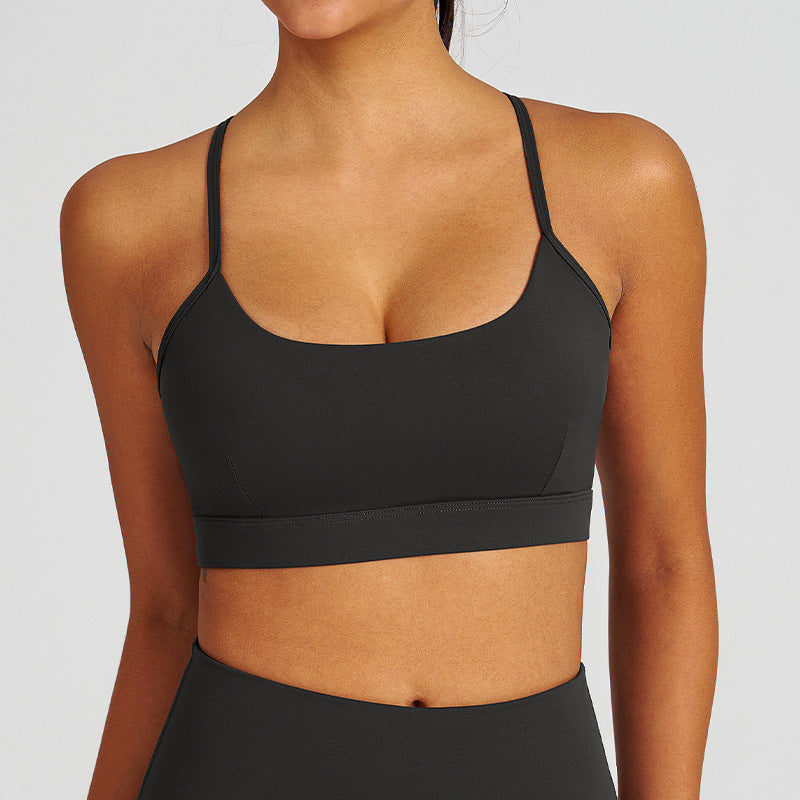 sling beautiful back yoga wear bubble wrap push-up running outdoor sports fitness tops sports bra sports bra for women