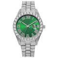 2025 hot-selling export watch: european and american men's personalized hip-hop feng shui ghost roman numeral diamond-inlaid quartz watch for men