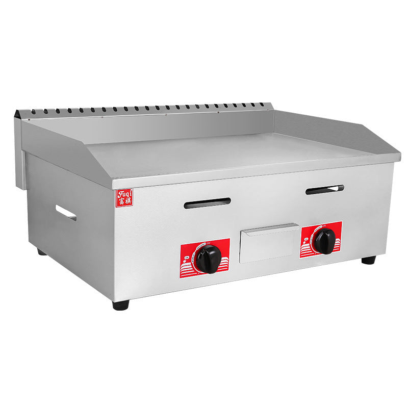 Commercial gas grilling stove iron plate squid grilled fried powder fried rice pancake machine stall gas pancake machine snack equipment