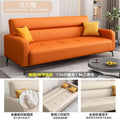 Foldable sofa bed multifunctional sofa small apartment living room dual-purpose single/double cat paw leather bedroom sofa