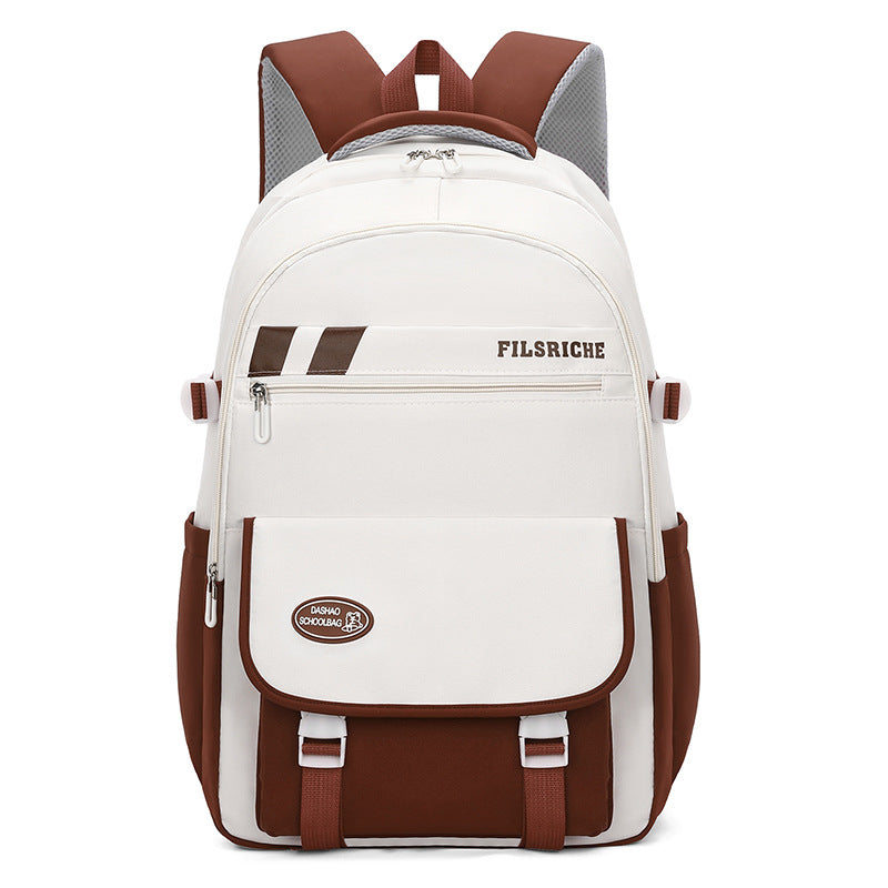 School bag for women's new models, high school students, high school students, large-capacity lightweight backpack, simple backpack for primary school students