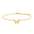 Versatile korean minimalist smooth 3d butterfly pendant necklace stainless steel sweater chain - dropshipping available