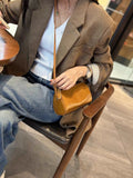 First layer vegetable tanned cowhide women's bag fashioneasiest for matchnew arrivaltrendysummercasual shoulder crossbody bag shell bag coin purse
