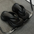 Thick sole clip-on slippers for women, summer outwearthick sole, feeling like stepping on shit, 2025 new arrivalsummer popular flip-flops at the beach