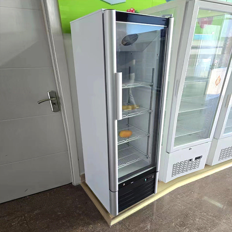 Beverage refrigerator display cabinet vertical fresh-keeping cabinet commercial large-capacity freezer single and double door commercial fresh-keeping
