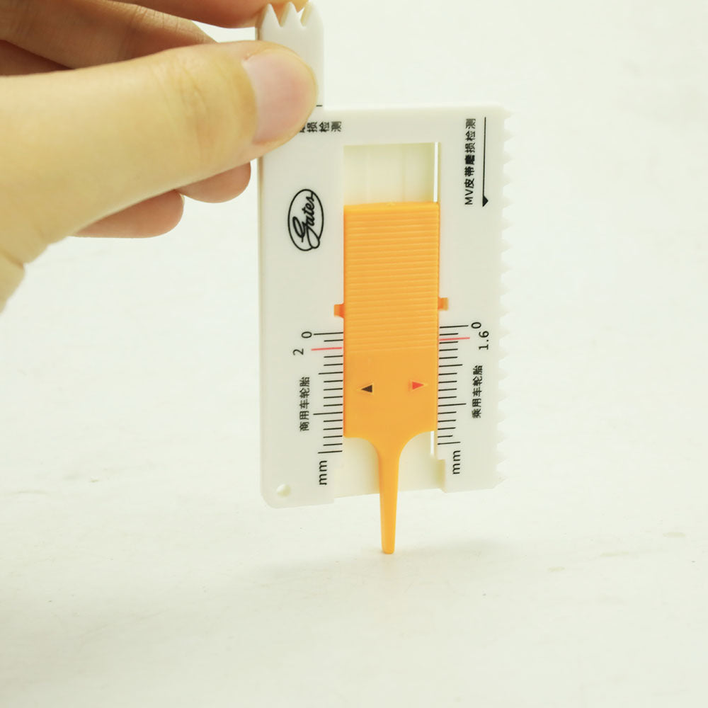 Manufacturer wholesale portable plastic tread ruler, vernier depth caliper tire tread depth ruler tread sheet