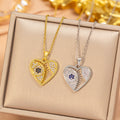 [titanium steel] cross-border popular diamond devil's eye necklace for women, accessible luxury, fashionable, high-end, versatile clavicle chain accessories