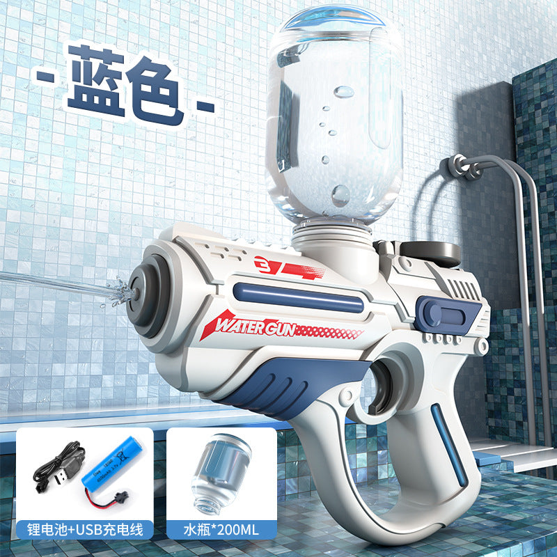 space sci-fi style electric water gun - fully automatic, continuous fire, water battle toy for boys and girls