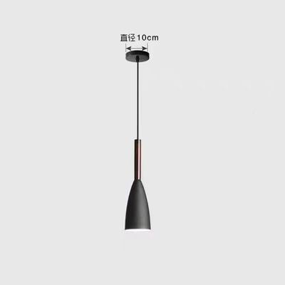 Nordic restaurant chandelier three-head four-head modern casual dining room bar creative tea room long plate round plate iron chandelier