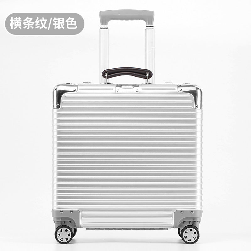 All-aluminum magnesium alloy trolley case 18-inch boarding case 20-inch suitcase bag all-metal small suitcase password box