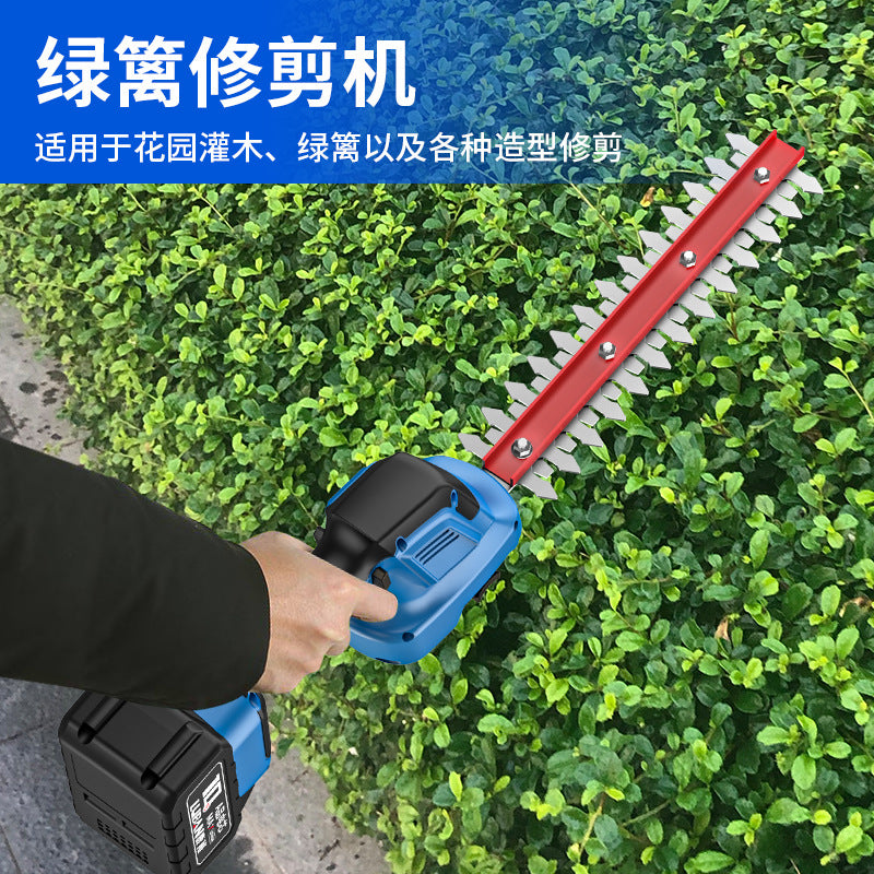 Pruning grass fence scissors rechargeable pruning green belt gardening pruning one-handed electric hedge trimmer  wholesale
