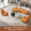 Luxury office reception area lounge hotel lobby front desk minimalist modern curved leather sofa