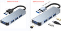 In-stock usb 3.0 hub splitter, compatible with huawei, apple, and laptops. one-to-four multi-port hub