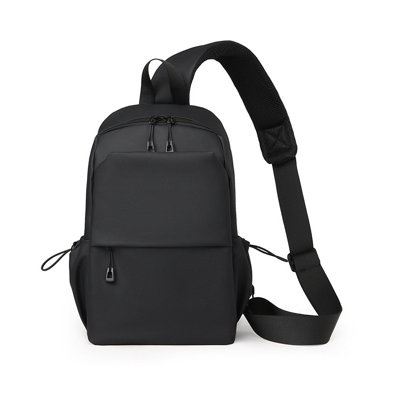 New breast bag men's lightweight nylon shoulder bag small backpack casual mobile phone bag multi-functional messenger bag shoulder bag