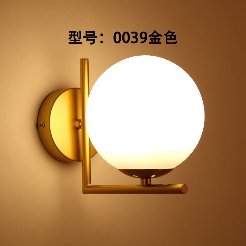 Nordic wall lamp bedroom bedside lamp modern casual creative hotel aisle lamp living room corridor wall lamp staircase lamp