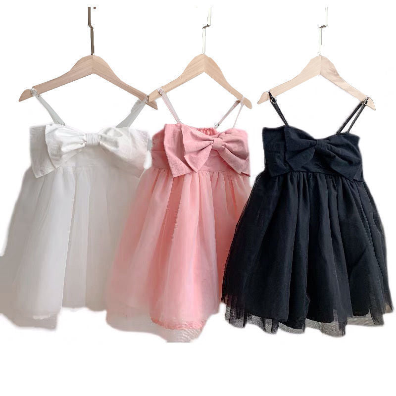 Baby girl sundress summer tank dress fairy tulle dress lightweight little girl princess dress children's skirt