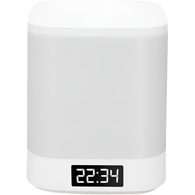 Rechargeable night light clock - bedside lamp for bedroom, sleep, baby feeding, eye protection, kids' night light, get-up-night lamp