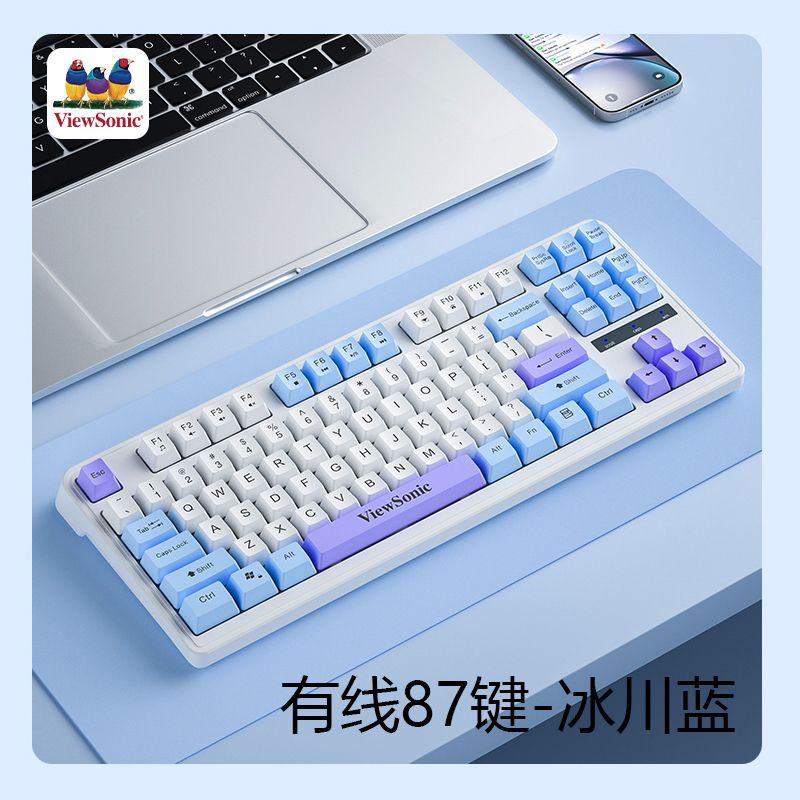 ViewSonic KU325 Keyboard Colour Puzzle Office 87 Keys Wired Desktop Laptop Universal