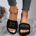 plus size wedge slippers for women 2024 new style export one-piece sandals open slippers mother's day gift wholesale