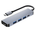 Universal 5-in-1 docking station - multi-functional hub for phones, laptops, and gaming consoles