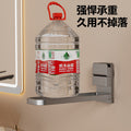 Suction cup towel hanging rod bathroom punch-free bathroom handy gadget multi-functional wall-mounted storage drying bath towel foldable