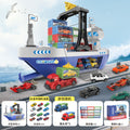 new giant cargo ship children's alloy car container set storage toys large ship model wholesale