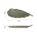 Vintage leaf ceramic creative long plate - sushi plate, western food & pastry plate, fruit & breakfast plate, exquisite dessert plate
