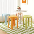 Popular plastic stool for home stackable thickened high stool windmill round plastic stool casual restaurant spare dining table and chairs