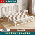 Wrought iron bed double bed 1.8m european style casual1.5 reinforced thickened single iron bed rental house iron frame bedkids