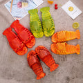 2025 new creative non-slip couple's slippers, parent-child cute lobster slippers, crayfish beach slippers