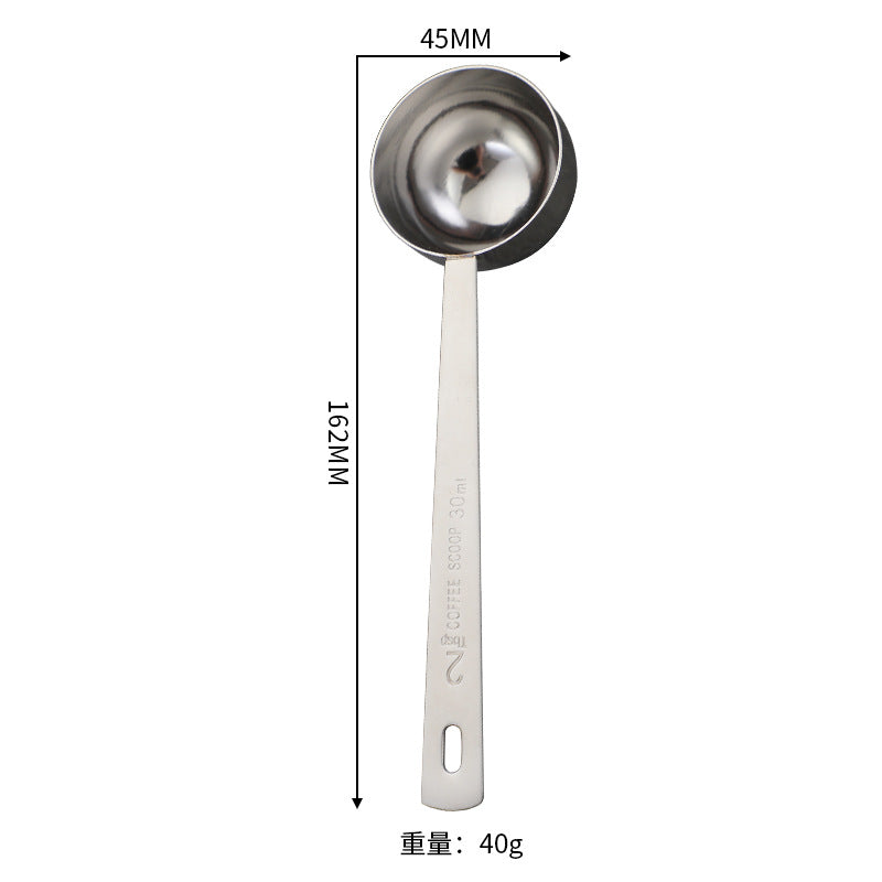 304 stainless steel baking measuring spoon, hanging hole thickened measuring spoon, coffee powder spoon, milk tea powder, fruit powder measuring spoon