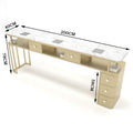Three-person champagne gold single table