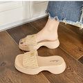 2026 new arrival: popular chunky sole slides for women - summer outdoor wear, non-slip, fashionable, versatile sandals & slides - wholesale for export