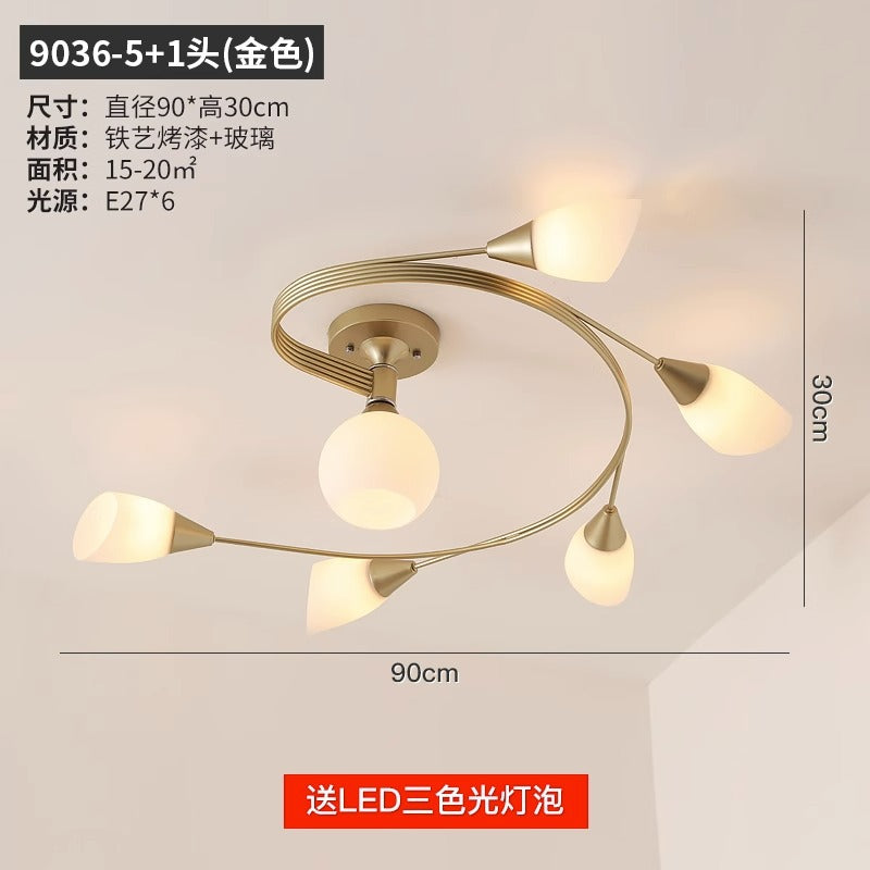 export european style living room chandelier post-modern casual three-head dining room master bedroom for home high-end scandinavian lamps