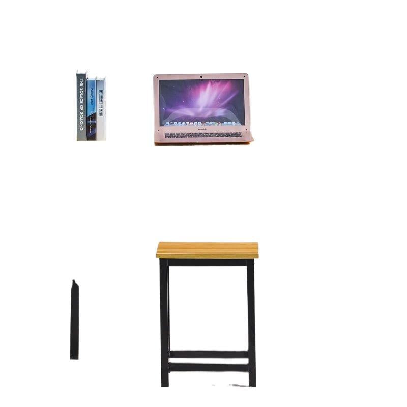 Simple bench desk office desk computer desk dining table training desk folding portable conference table thickened square table rectangular table